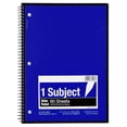 thumbnail image 1 of 1-Subject Wirebound Notebook Spiral Notebooks, College Ruled 10.5X8 Spiral Notebooks for Home Office, 60 Sheet(Blue), 1 of 9