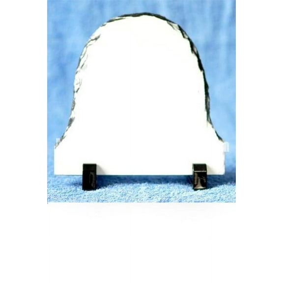 1 Sublimation Blank Rock Stone Slate Heat Thermal Coating Transfer (Bell Shape) 18 x 18 cm