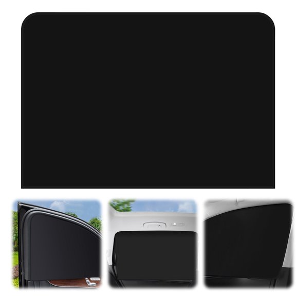 1 Sunshade,Car Sun Visor Rear Square Black Vinyl,Side Window Sun Visors Baby Sun Visors With Magnets Block Heat And Providing You With A Dark And Comfortable Environment Perfect For Summer Driving