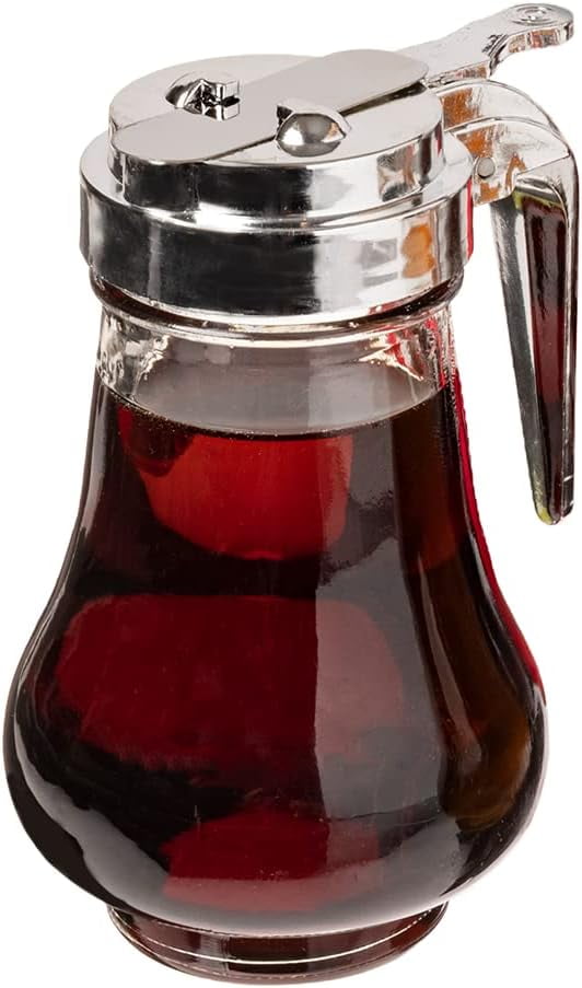 1 Syrup Dispenser 8oz (240mL)Glass Bottle NoDrip Pourers for Maple