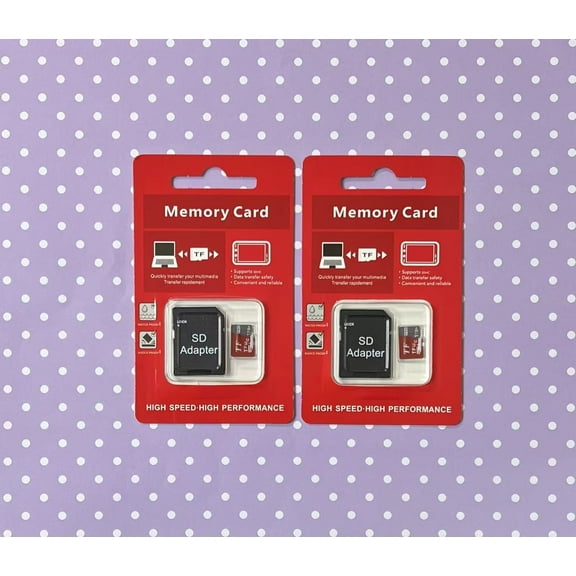 2 Piece x 1 TB / 1024 GB SD TF Memory Card with Adapter