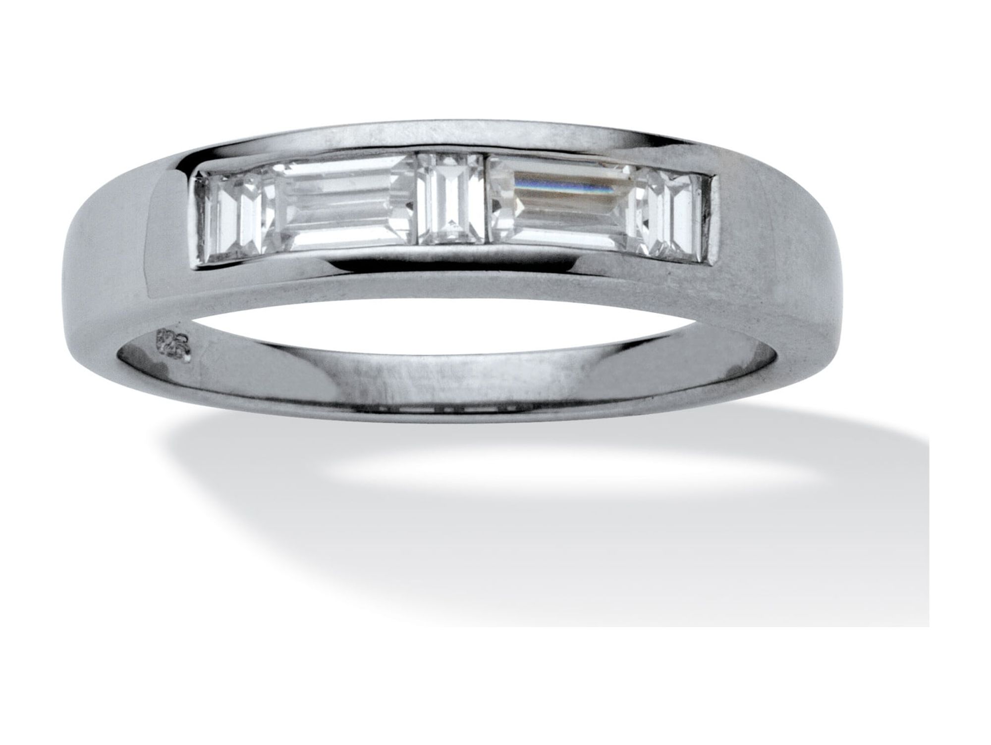 Contoured Wedding Ring Jacket in Sterling Silver (0.22ctw)