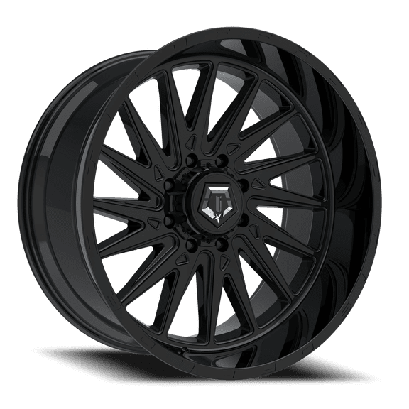 1 TIS 22x10 8X6.50 -19 547B Gloss Black Wheel Rim