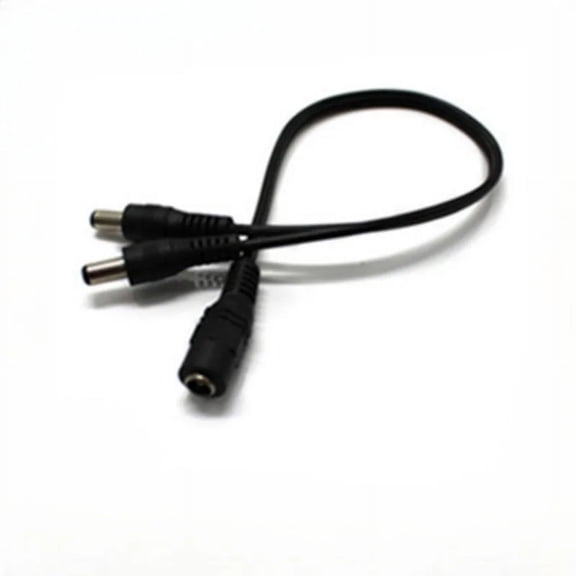 1 TO 2 DC 1 Female to 2 Male Power Split Splitter Cable 2.1*5.5mm for CCTV Camera Security Accessories LED Light Strip Cables