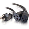thumbnail image 1 of 1 TO 2 POWER CORD SPLITTER M/F 2X 5-15R TO 1X 5-15P, 1 of 2