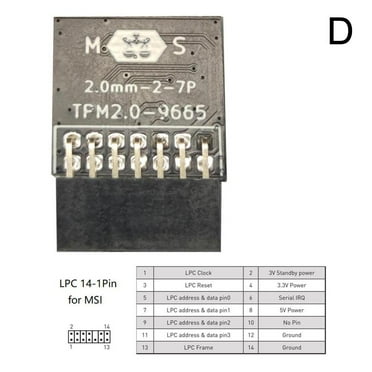1 * TPM2.0 Trusted Platform Module 2021 Hot Sale J9C6