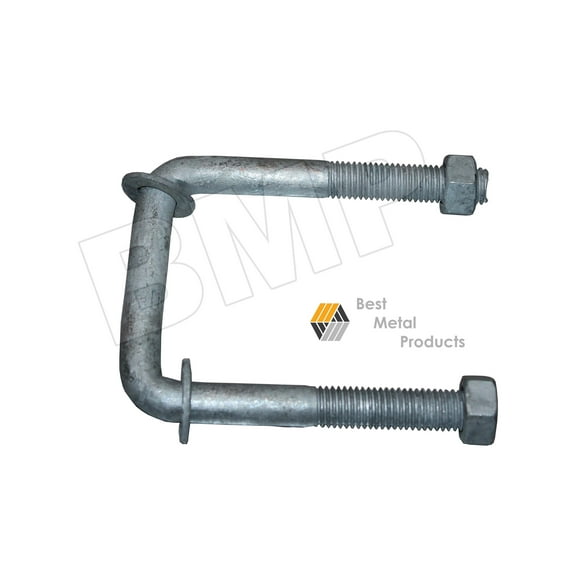 1 TRAILER STEEL U-BOLTS 3" SQUARE AXLE SPRING M14 U-BOLT 9/16" X 4 1/3 1000304