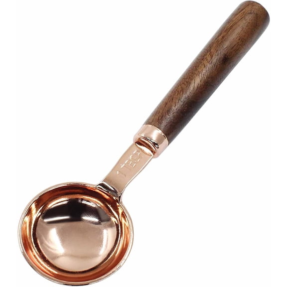 1 Tablespoon Coffee Scoop, Wooden Coffee Scoop with Long Handle, 15 ml Coffee Bean Scoop Measuring Spoon for Tea, Powder, Spices