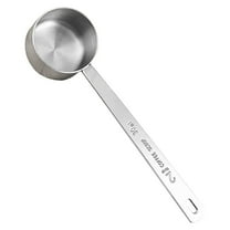 1 Tablespoon Scoops with Long Handle, 5.51 Inch Long Stainless Steel Measuring Spoon for Coffee Milk Fruit Powder, Loose Tea Dry, Spice Jar, Cooking Baking, and Other Dry Goods