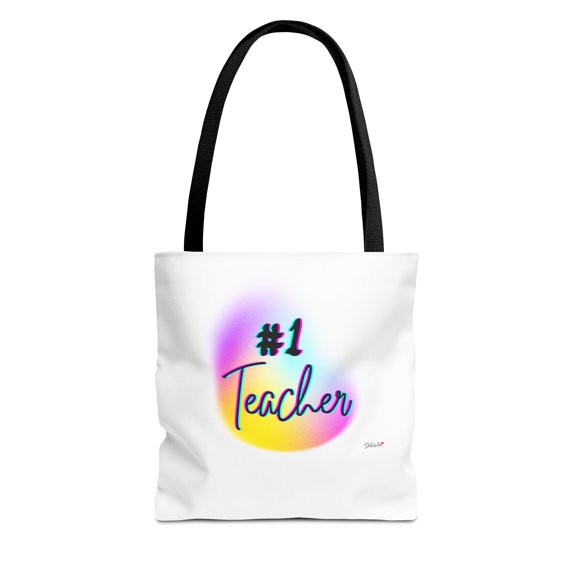 #1 Teacher Tote Bag