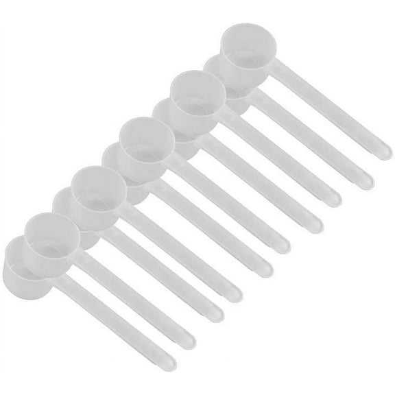 1 Teaspoon (1/3 Tablespoon | 5 mL) Long Handle Scoop for Measuring Coffee, Pet Food, Grains, Protein, Spices and Other Dry Goods (Pack of 10)