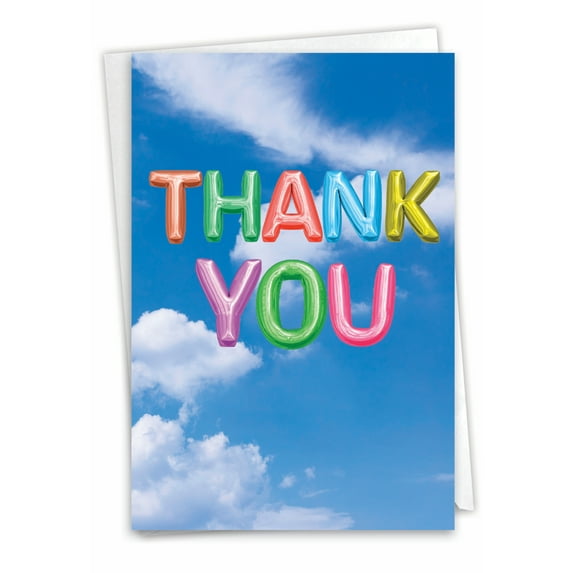 1 Thank You Card with Envelope - (Not 3D or Layered) C5651OTYG