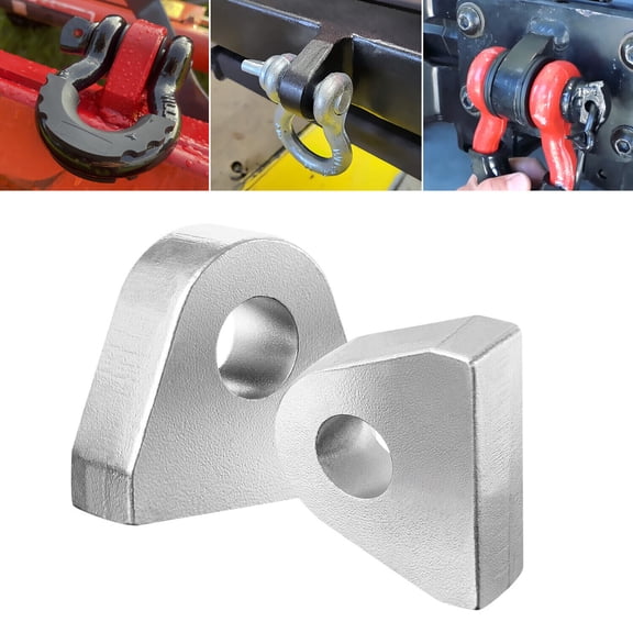 1" Thick Steel 2pcs Weld On Shackle Clevis Mount For Car Truck Tractor Mount