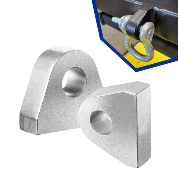 1" Thick Steel For Car Truck Tractor Mount 2pcs Weld On Shackle Clevis Mount