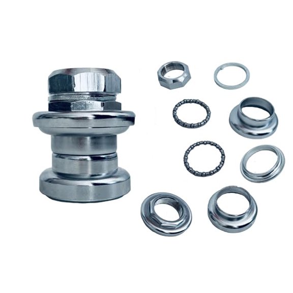 1" Threaded Bike Headset Combo 8pcs Front Fork Bowl Set Steel