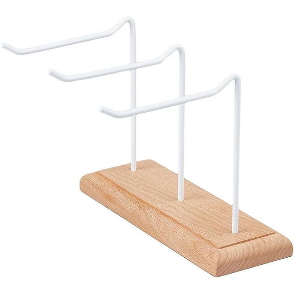 1 Tier 3-Row Jewelry Display Rack Detachable L-Hook Jewelry Organizer Holder with Base And Holder Large Capacity White Iron Display Stand for Bracelets Keychains Storage for DIY