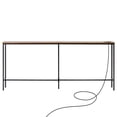 thumbnail image 1 of 1-Tier Narrow Console Table with Charging Station - 70.9" Entryway Sofa Table, 1 of 10