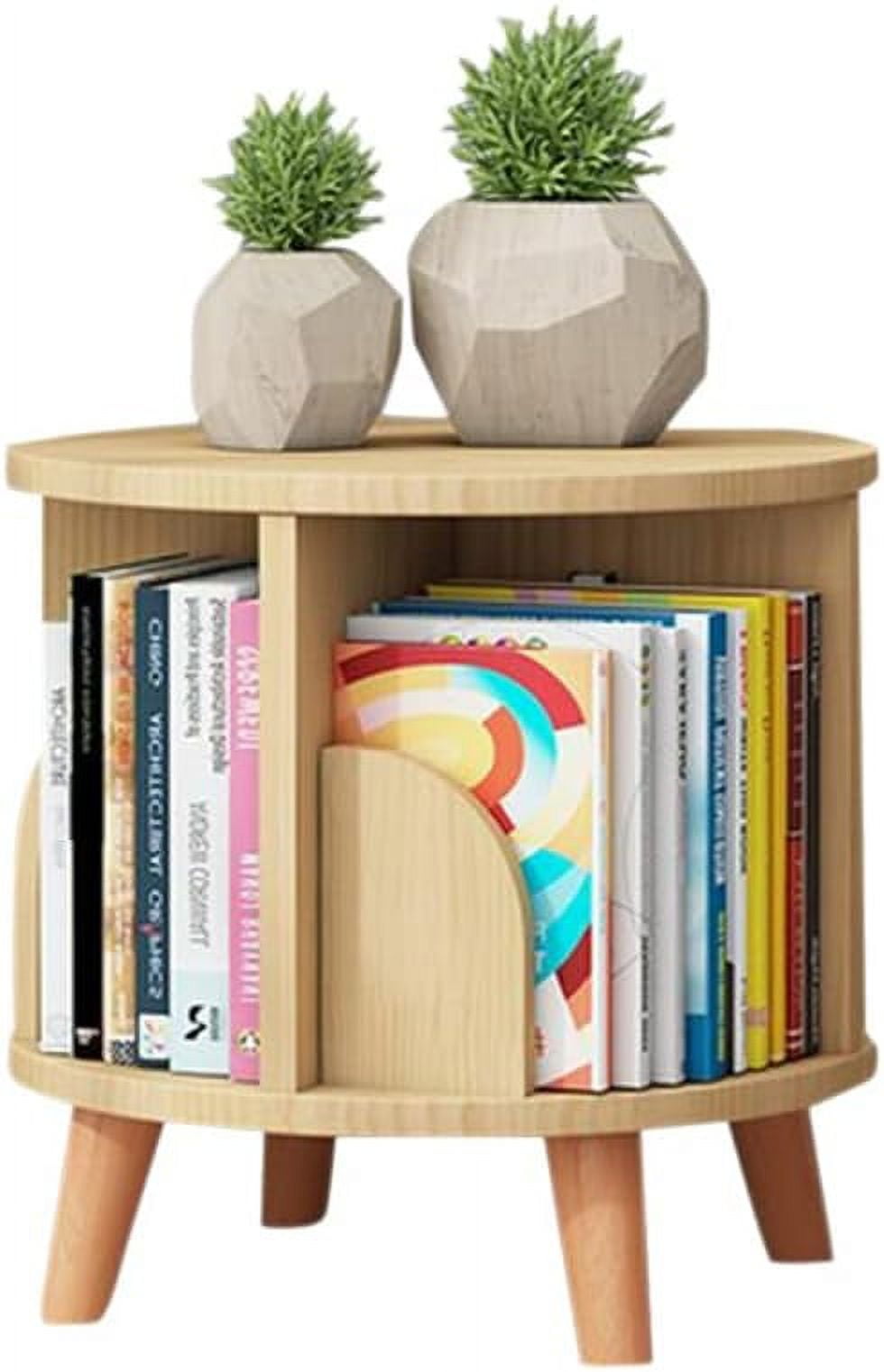 1 Tier Rotating Bookshelf Floor Standing Bookcase Storage Rack 360 1 Tier Rotating Bookshelf Floor Standing Bookcase Storage Rack 360