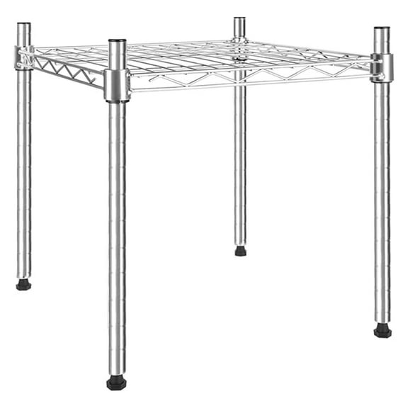 1-Tier Shelving Unit, 15" W x 13.8" D x 15" H Wire Metal Stackable Storage,