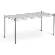 1-Tier Shelving Unit, 29.92" W x 13.78" D x 14.96" H Steel Organizer Wire Rack, Chrome