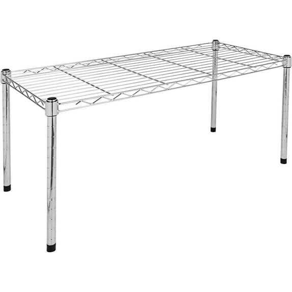 1-Tier Wire Shelving Shelves,29.92" W x 13.78" D x 14.96" H,Steel Organizer Wire Rack,Silver