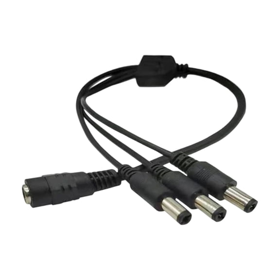 1 To 2/3/4/5/6/8 Way Power Splitter Cable Female Male Extend Power Cord For Multiple Security Cameras Easy to Install