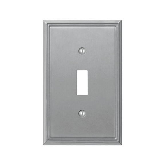 1 Toggle Metro Brushed Nickel Wallplate