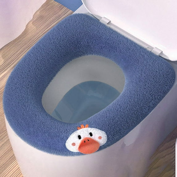 1 Toilet Seat Cover,Soft Padded Toilet Seat Cover For Bathroomsstretchable Fibreseasy To Install Padded Covercomfortable And Washable Toilet Seat