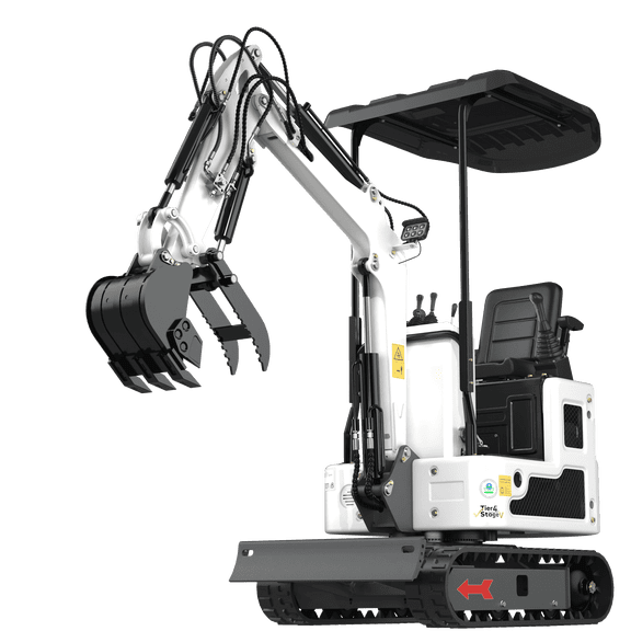 1 Ton Mini Excavator Track Digger with B&S Engine Hydraulic Thumb Clamp USA Stock, Mini Excavator Gas Power 1 Ton EPA Certification