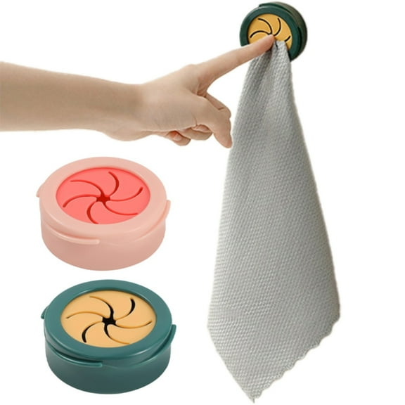 1*Towel Rack Suction Cup Wall Rack Towel Holder Sucker Wall Rack Washing Cloth Rag Hook Punch Storage Hanger Hand Towel Dish Towel Rack Kitchen Bathroom Tools Bath Home Textile Storage