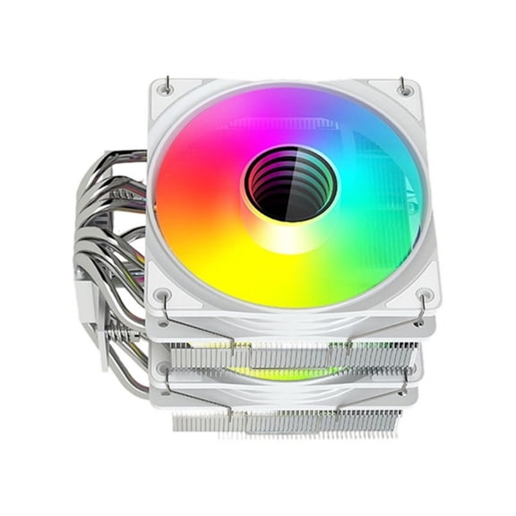 1. Tower ARGB CPU Cooler 6Heat Pipes PWM Fan Control 145mm Height Quiet Cooling for AM5/LGA1700 Systems