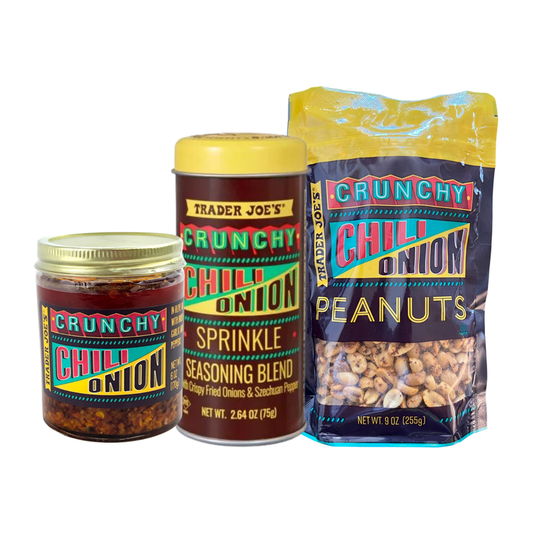 1 Trader Joe's Chili Onion Crunch 6 oz | 1 Crunchy Chili Onion