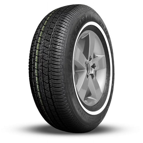 1 Travelstar UN106 155/80R13 79T Classic Vintage White Sidewall All Season Tires UNILLPCR001 / 155/80/13 / 1558013