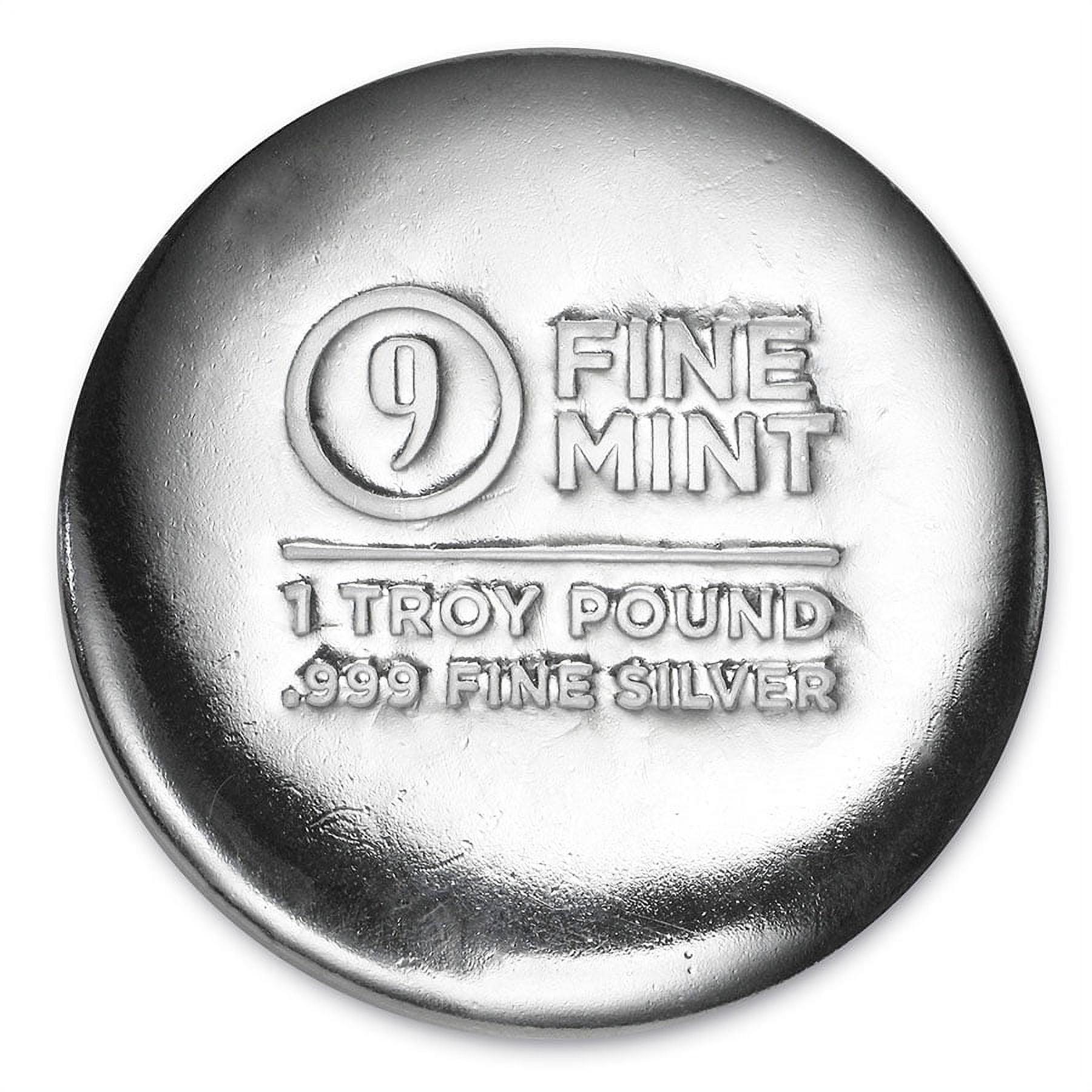 9Fine Mint 1 Troy Pound .999 Fine Silver Round - Precious 9Fine Mint 1 Troy Pound .999 Fine Silver Round - Precious