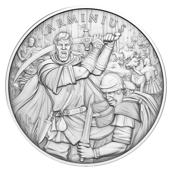 1 Troy oz Arminius Design .999 Fine Silver Round
