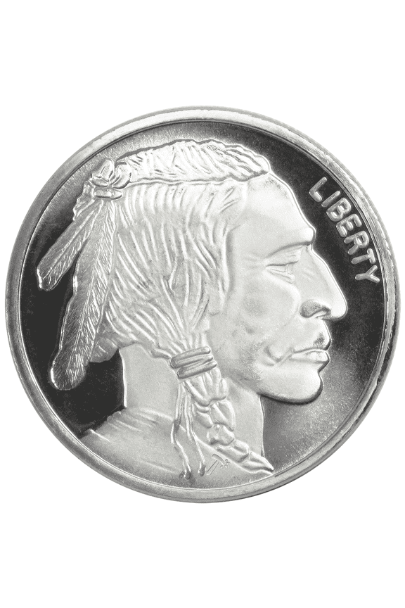 1 Troy oz Buffalo .999 Fine Silver Round