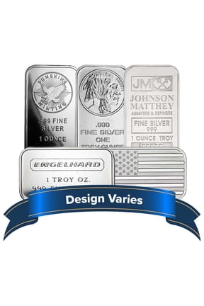 1 Troy oz Silver Bar .999 Fine Secondary Market