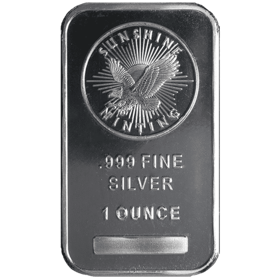 1 Troy oz Sunshine Mint .999 Fine Silver Bar Mint Mark SI Sealed