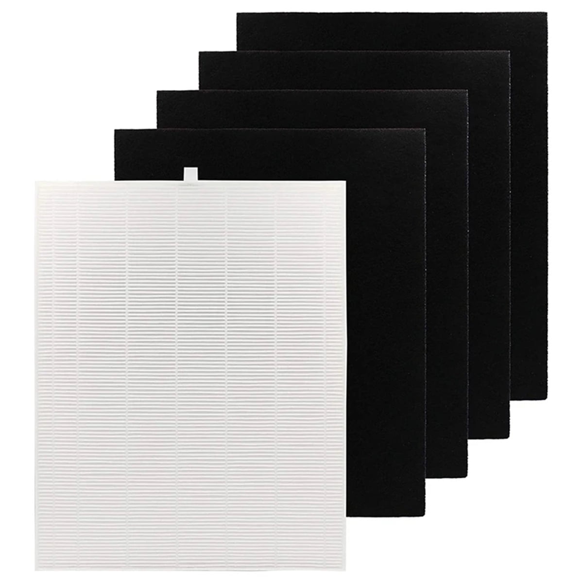 1 True HEPA Filter & 4 Carbon Replacement Filters for 115115 Size 21 Compatible with 5300 6300 5300-2 C535 Air Purifier