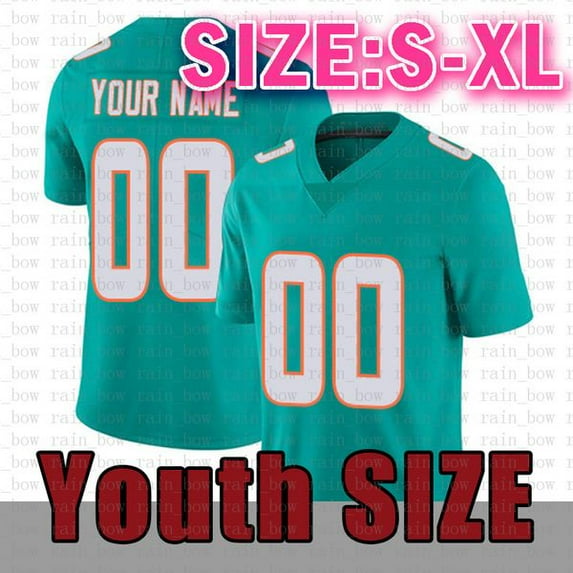 1 Tua Tagovailoa Football Jersey Jaylen Waddle Tyreek Hill Dan Marino Jeff Wilson Jr. Jalen Ramsey Braxton Berrios Jevon Holland Raheem Mostert Devon Achane Cam Smith