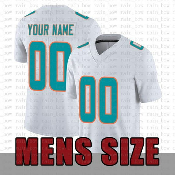 1 Tua Tagovailoa Football Jersey Jaylen Waddle Tyreek Hill Dan Marino Jeff Wilson Jr. Jalen Ramsey Braxton Berrios Jevon Holland Raheem Mostert Devon Achane Cam Smith