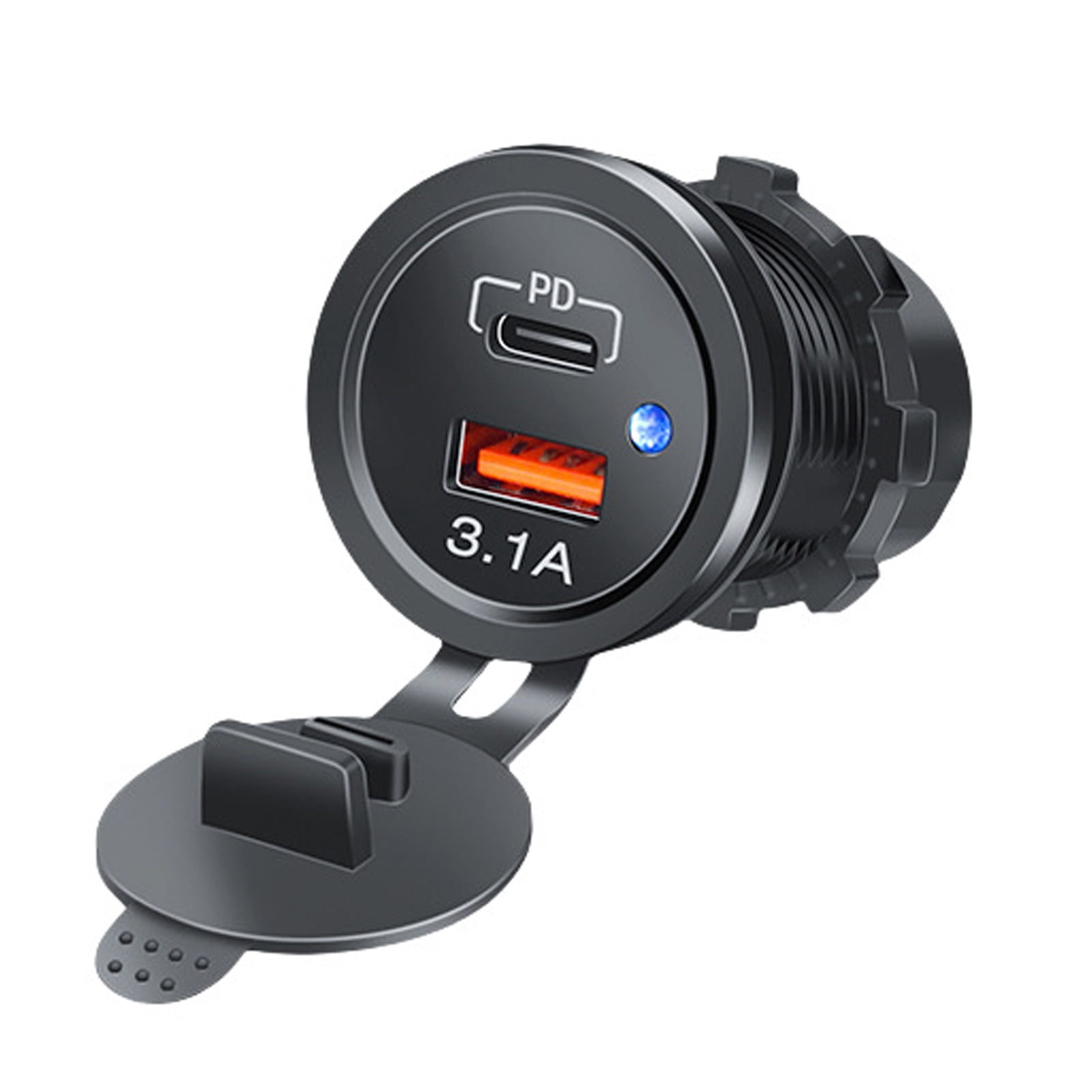 1. USB Car 12V-24V Fast Charging with Overload & LED Indicators for All ...