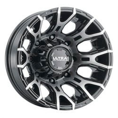 1 Ultra 17x6.5 8X200 -140 022RU Scorpion Dullally Gloss Black w/Diamond Cut Face Wheel Rim