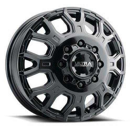 1 Ultra 17x6.5 8X6.50 +129 022FBK Scorpion Dually Gloss Black Wheel Rim