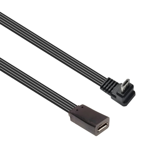 1. Ultra-Thin 90° Angled USB Extension Cable 480Mbps Fast Charging for Tablets Cameras Gaming Consoles