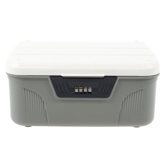 1 Unit 33 CM ABS Lockable Storage Container Professional Hardware Securementgray)