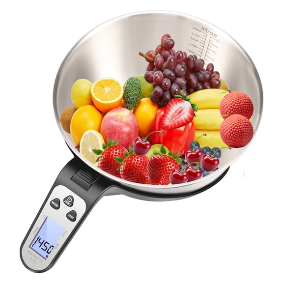 1 Unit 5 KG Capacity Stainless Steel Kitchen Scale Professional Mass Calibrationblack)