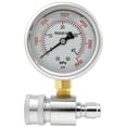 thumbnail image 1 of 1 Unit 6000 PSI Stainless Steel Pressure Washer Gauge Professional High Precision Telemetry, 1 of 10
