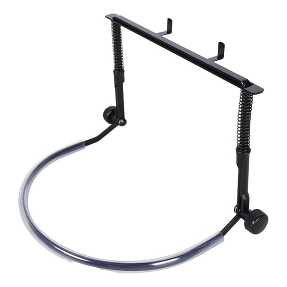 1 Unit Adjustable Harmonica Neck Rack Metal Construction with Soft Rubber Cover for Guitarists and Pianists