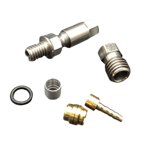 1 Unit Cycling Brake Line Connection Set intended for Popular Systems Containing Sleeve And Insert